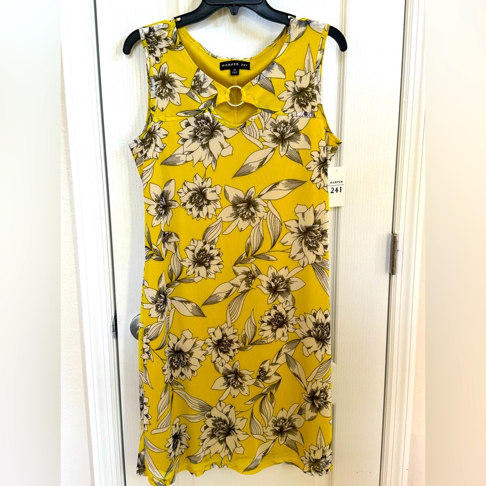 Harper 241 Yellow Floral Women's Dress